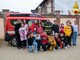 L'associazione vigili del fuoco di Asti ha effettuato una donazione per i piccoli della Oberdan di Portacomaro Stazione