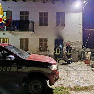 Buttigliera: prende fuoco scantinato di una casa. Intervengono i Vigili del Fuoco