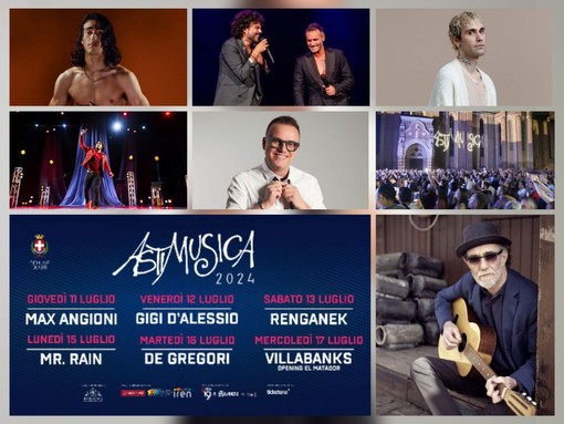 Venerdì sera parte Asti Musica 2024: una settimana di grandi nomi in Piazza Alfieri