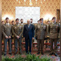 Alessandro Binello (a sinistra nella foto) col Presidente della Repubblica Sergio Mattarella durante l udienza al Quirinale.