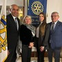 Hicham Barida, Diana Bertolino, Gaia Frunzio (Presidente del Rotary Club Alba e Marco Dotta