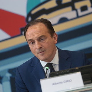 Il presidente della Regione Piemonte, Alberto Cirio