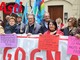 Una protesta dei lavoratori della Casa di riposo Città di Asti (Archivio)