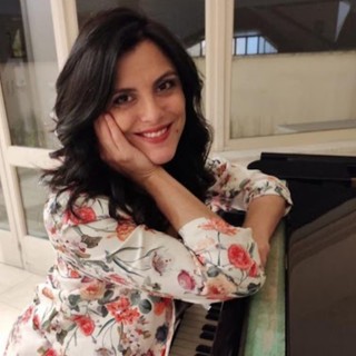 La pianista Ernesta Aufiero, organizzatrice e promotrice dell'appuntamento