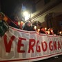 La fiaccolata di protesta dopo la chiusura del Maina (Archivio, MerfePhoto)