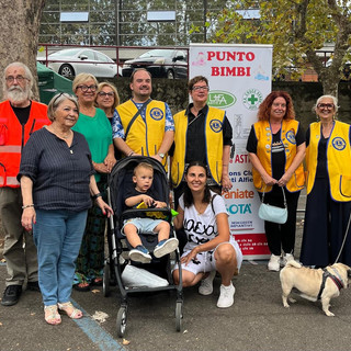 Lions Club &quot;Asti Alfieri&quot; e volontari uniti per il 'Punto Bimbi' delle Sagre