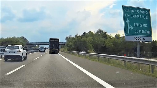 A21: dalle 22 chiusura casello di Felizzano verso Asti per interventi urgenti