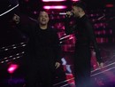 Alcune immagini dell'esibizione di ieri del duetto di Fred De Palma e gi Eiffel 65 (Duilio Rizzo - Sanremonews)