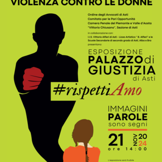 Al Palazzo di giustizia di Asti una mostra contro la violenza sulle donne con i ragazzi dell'Artistico