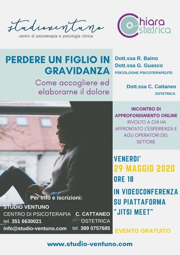 &quot;Perdere un figlio in gravidanza: come accogliere ed elaborarne il dolore&quot;. Un incontro online per riflettere