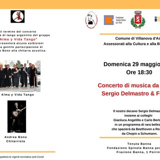 Alla Fondazione Spinola Banna, un concerto per aiutare la Chiesa di San Martino di Villanova d'Asti