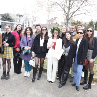 Il  gruppo del mattino all’uscita dall’aula magna