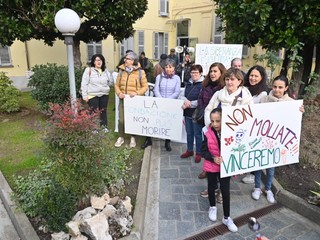 Alcune immagini della manifestazione di protesta