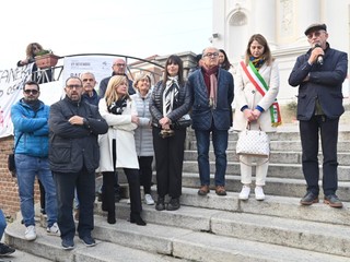 Alcune immagini della manifestazione di protesta