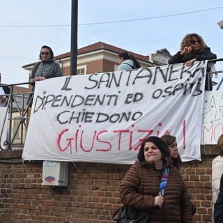 La manifestazione per evitare la chiusura della struttura, lo scorso autunno