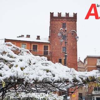 Una delle ultime nevicate ad Asti (Merphefoto)