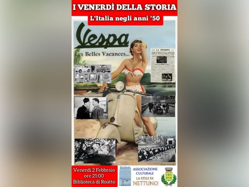 Gli anni '50 al centro di un incontro dei &quot;Venerdì della Storia&quot;