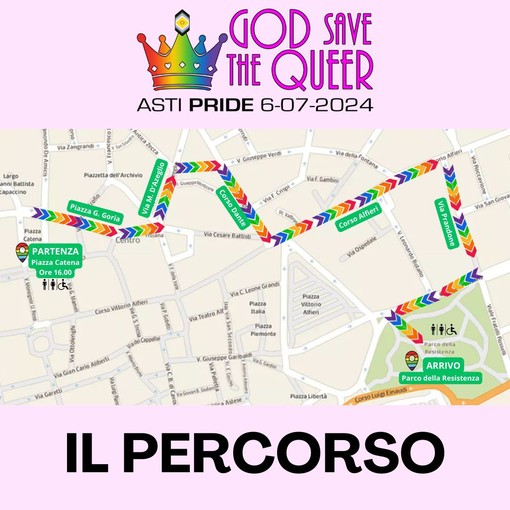 - 7 giorni al Pride di Asti, anche all'insegna della sostenibilità e dell'accessibilità: corteo, dettagli, ospiti