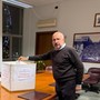 Il presidente Rasero ieri al voto