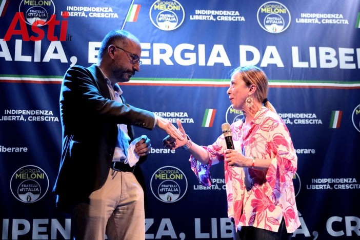 Il sindaco Rasero con Giorgia Meloni (MerfePhoto)