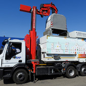 Il camion raccolta rifiuti di Asp (dal sito)