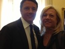 L'ex premier e leader di Italia Viva, Matteo Renzi, con Angela Motta