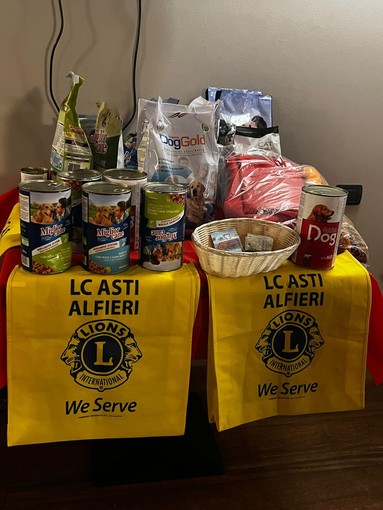 Conviviale Lions Club Asti Alfieri in favore degli amici a quattro zampe