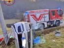 Esce di strada con l'auto e resta imprigionato all'interno. L'incidente oggi in frazione Casabianca