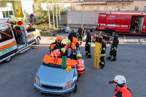 Anche i vigili del fuoco di Asti alla Giornata Anpas della Croce Verde