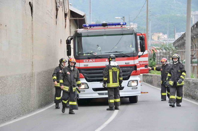 Foto di repertorio di un camion dei Vigili del fuoco