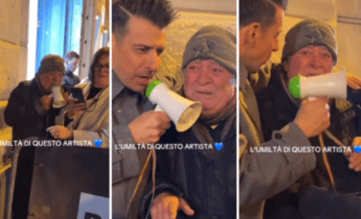 Sanremo 2025, Francesco Gabbani incontra il fan Luciano: il video commovente